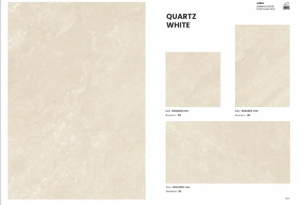 Quartz White 20mm 60x60 cm - Image 2