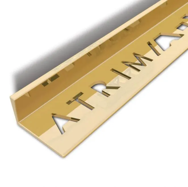 10mm L Shape Trim Polished Brass